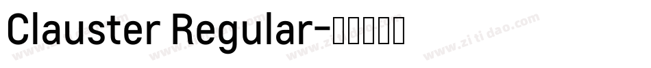 Clauster Regular字体转换